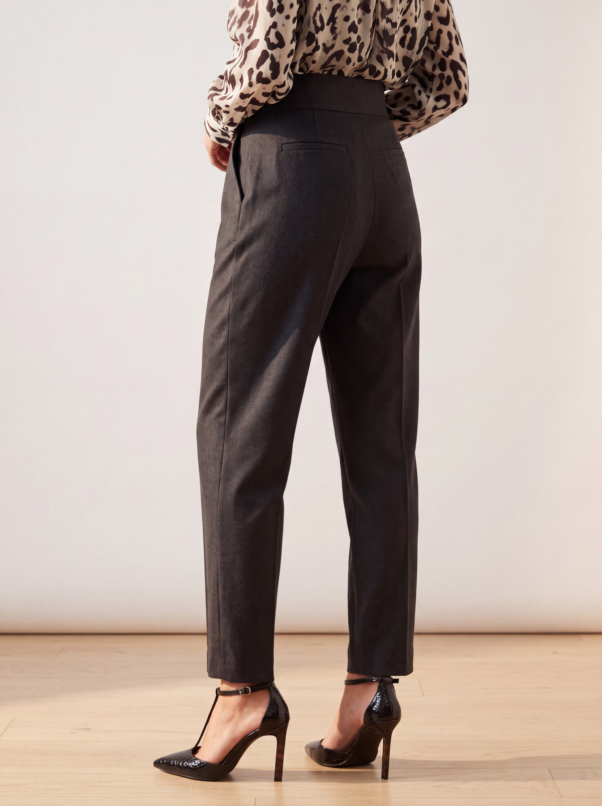 PANTALONE GRIGIO SARTORIALE A GAMBA DRITTA