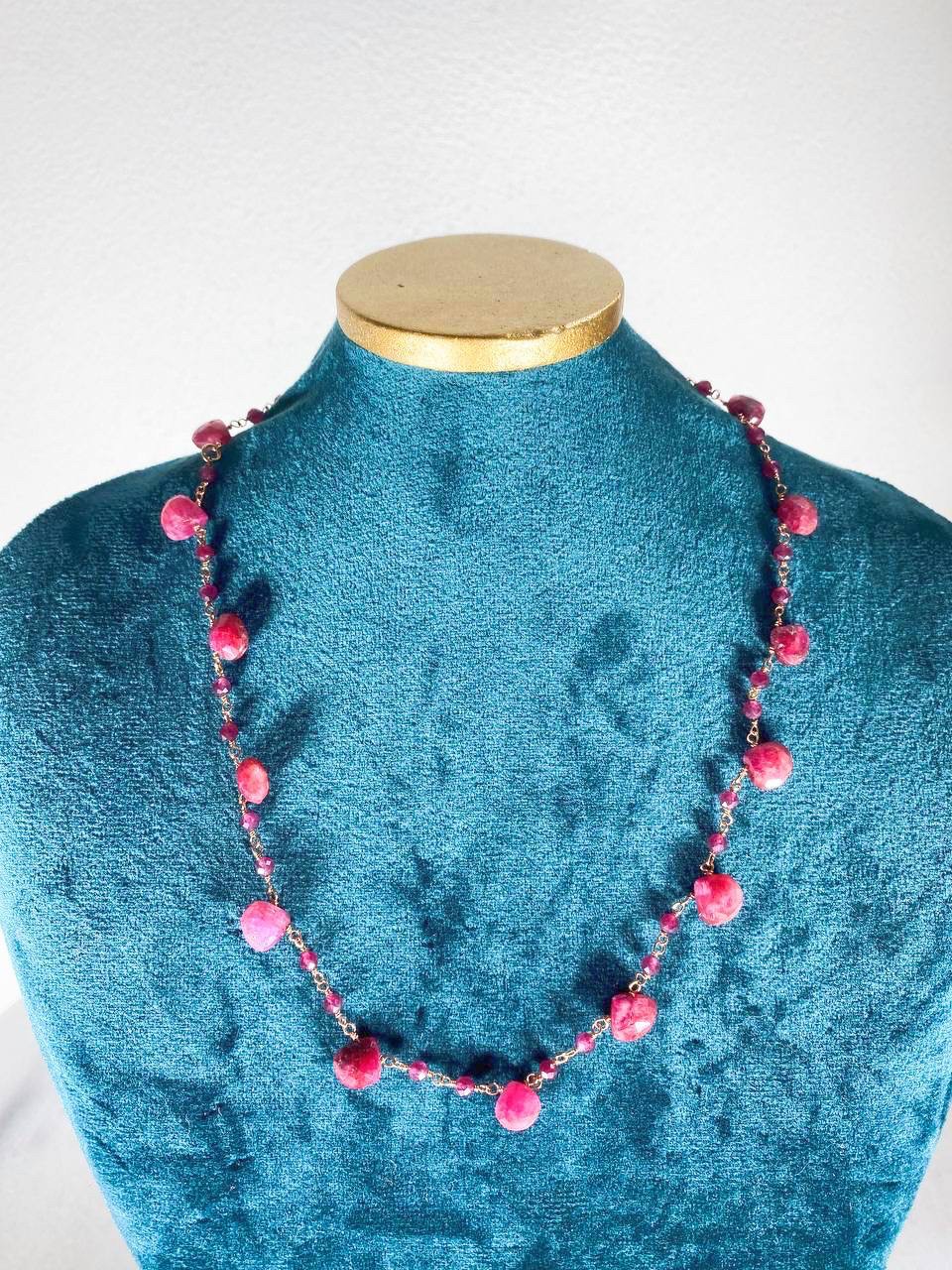 COLLANA GIROCOLLO QUARZI ROSA