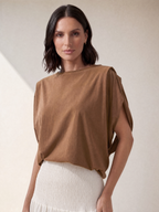 T-SHIRT CARAMELLO