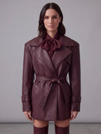 GIACCA ECOPELLE BORDEAUX
