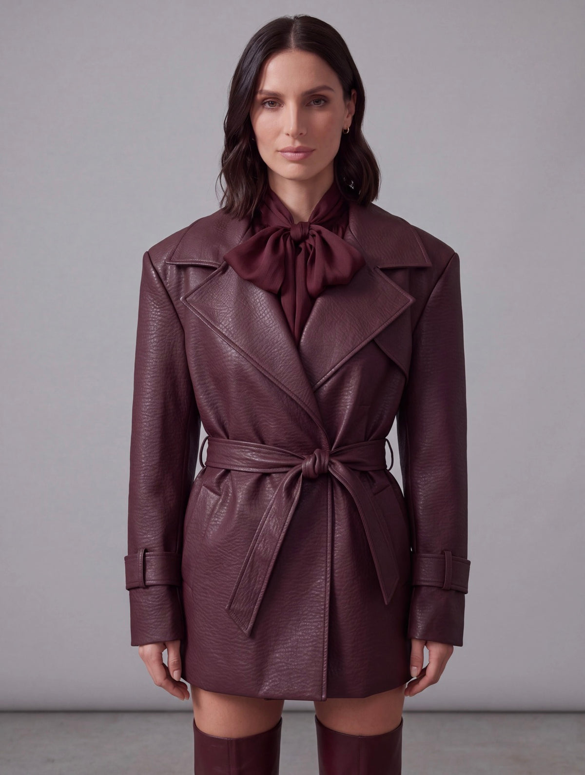 GIACCA ECOPELLE BORDEAUX