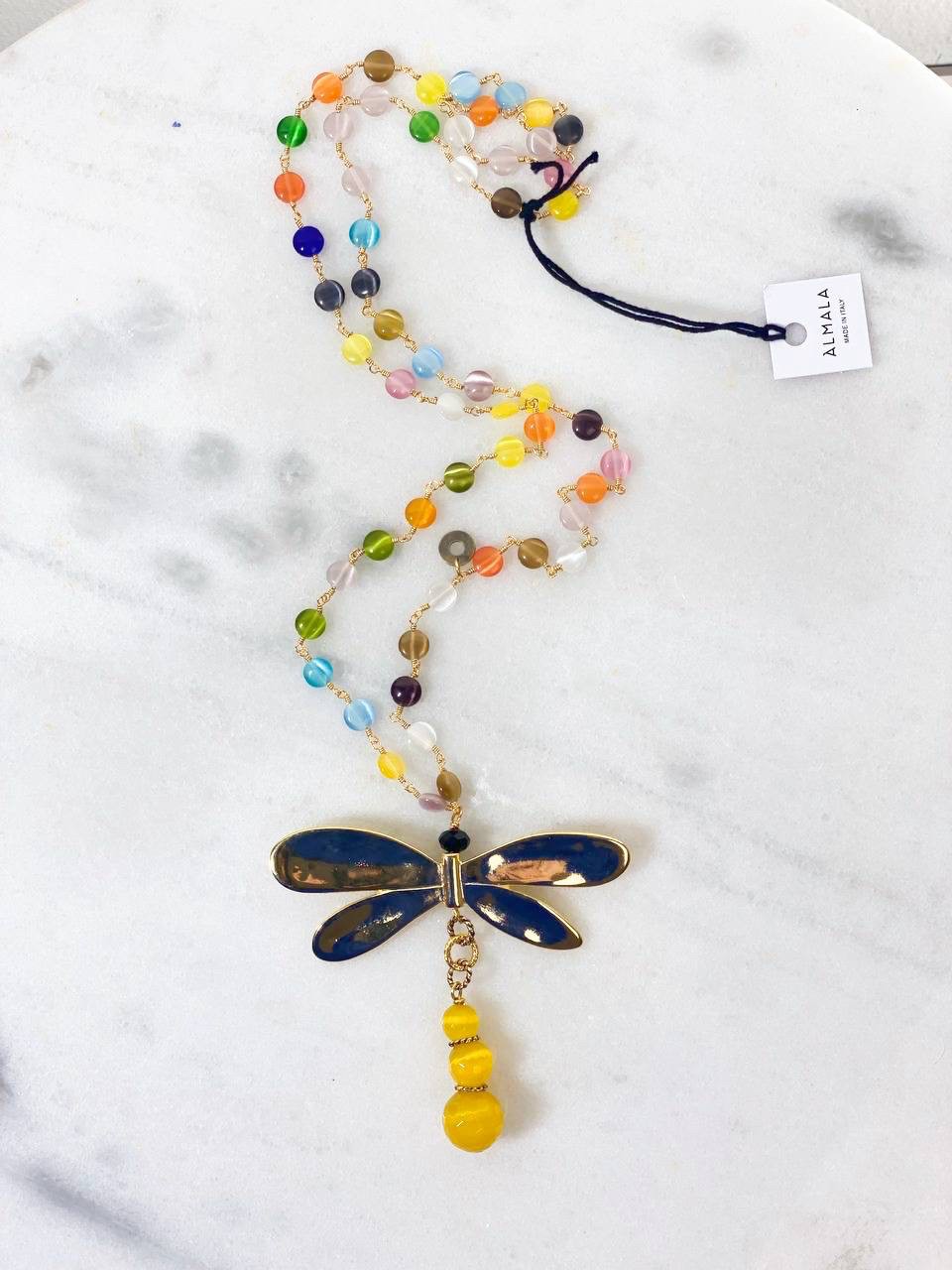 COLLANA LIBELLULA GIALLA