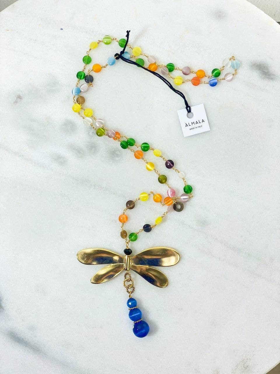 COLLANA LIBELLULA BLU
