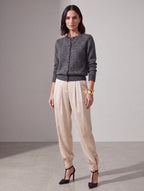 CARDIGAN MOHAIR GRIGIO
