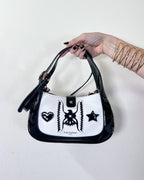 EL PASO H BAG BLACK WHITE