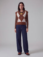 GILET MOHAIR ROMBI