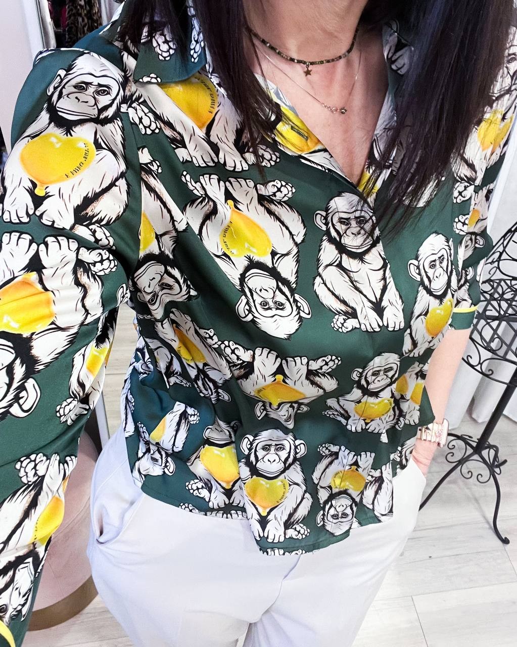 CAMICIA SPOON MONKEY GREEN