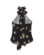 TOP NERO MICRO FIORI