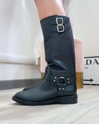 STIVALI BIKERS PELLE