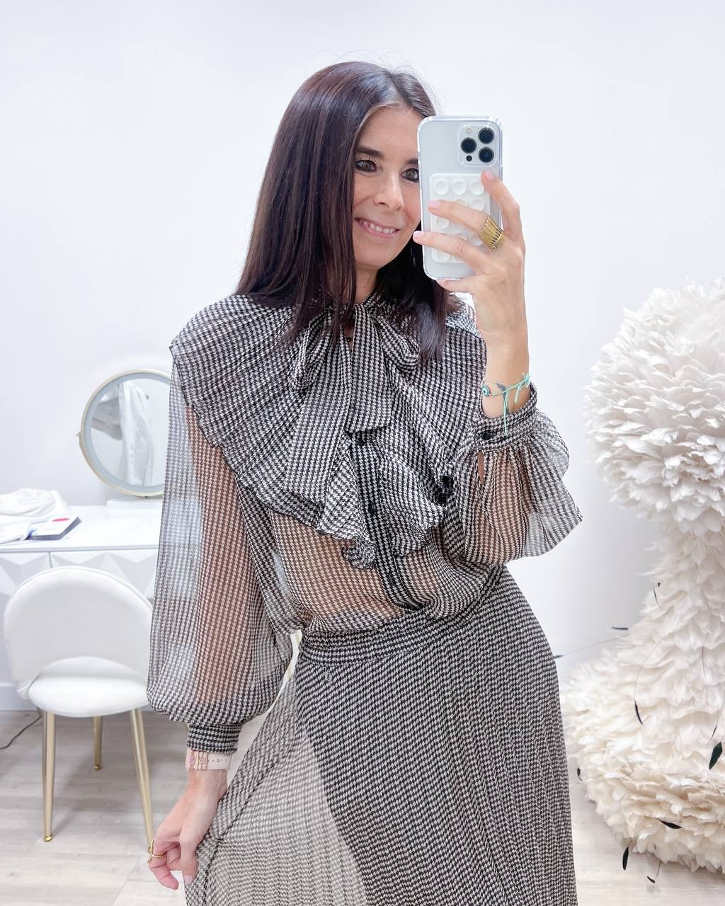 CAMICIA PIED DE POULE