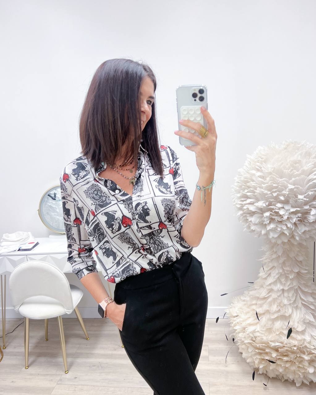 CAMICIA SPOON MOSAICO