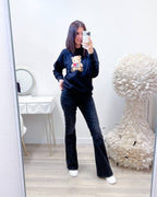 JEANS FLAIRE BLACK