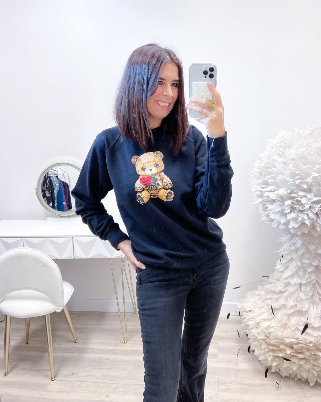 FELPA TEDDY LIQUIRIZIA