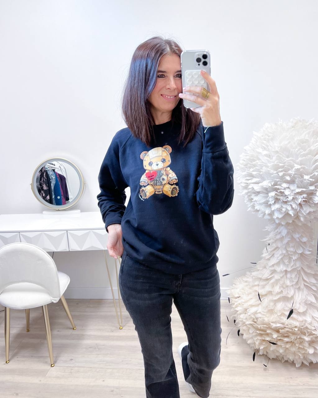 FELPA TEDDY LIQUIRIZIA