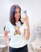 TSHIRT TEDDY WHITE