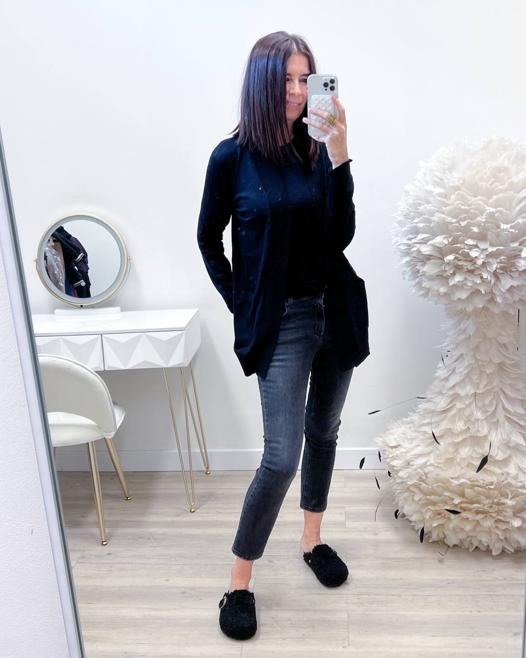CARDIGAN BASIC BLACK