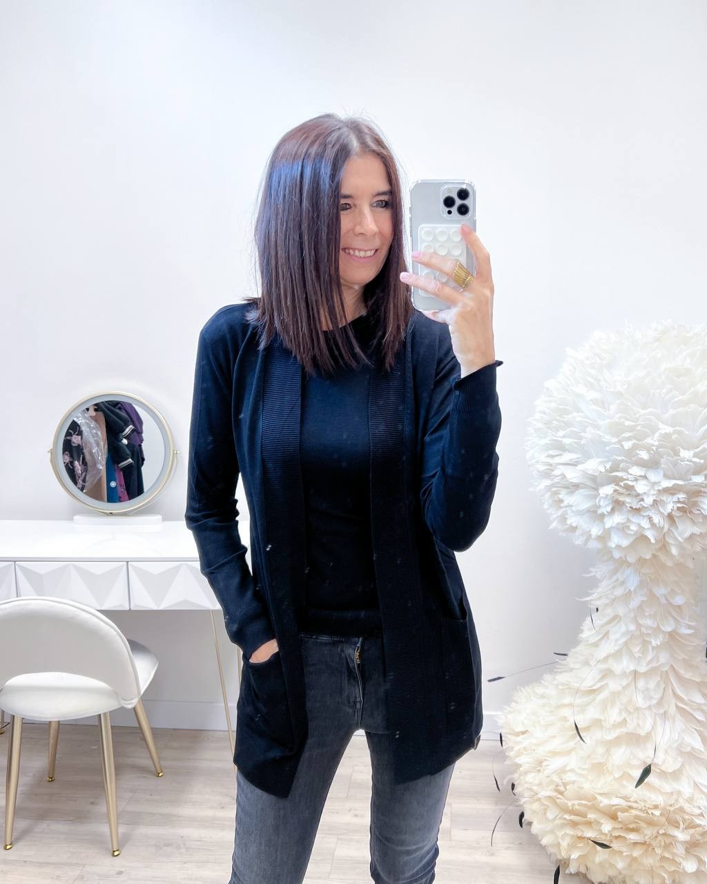 CARDIGAN BASIC BLACK