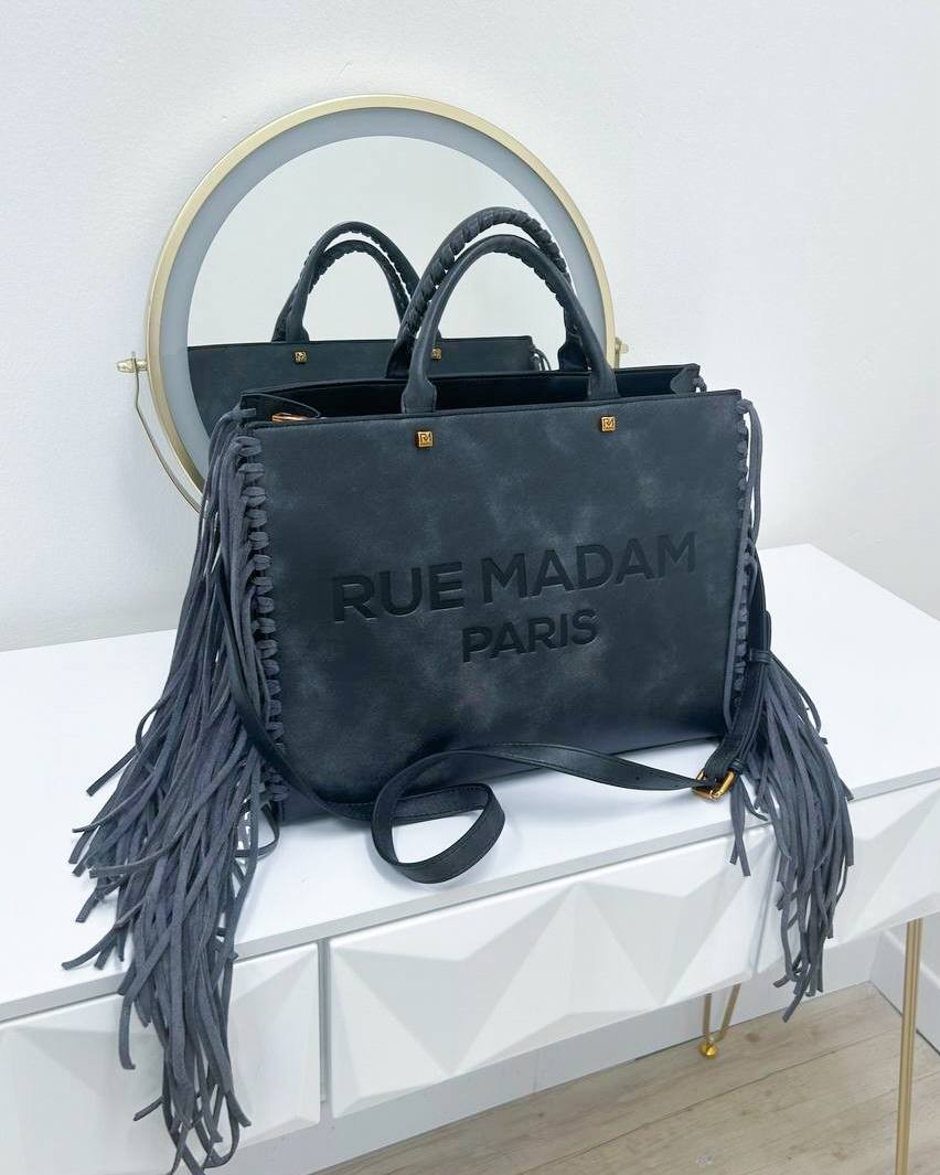 TEXAS TOTE BAG VINTAGE BLACK
