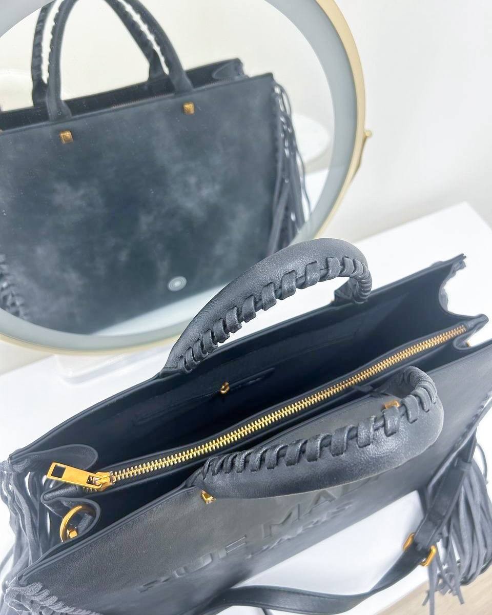 TEXAS TOTE BAG VINTAGE BLACK