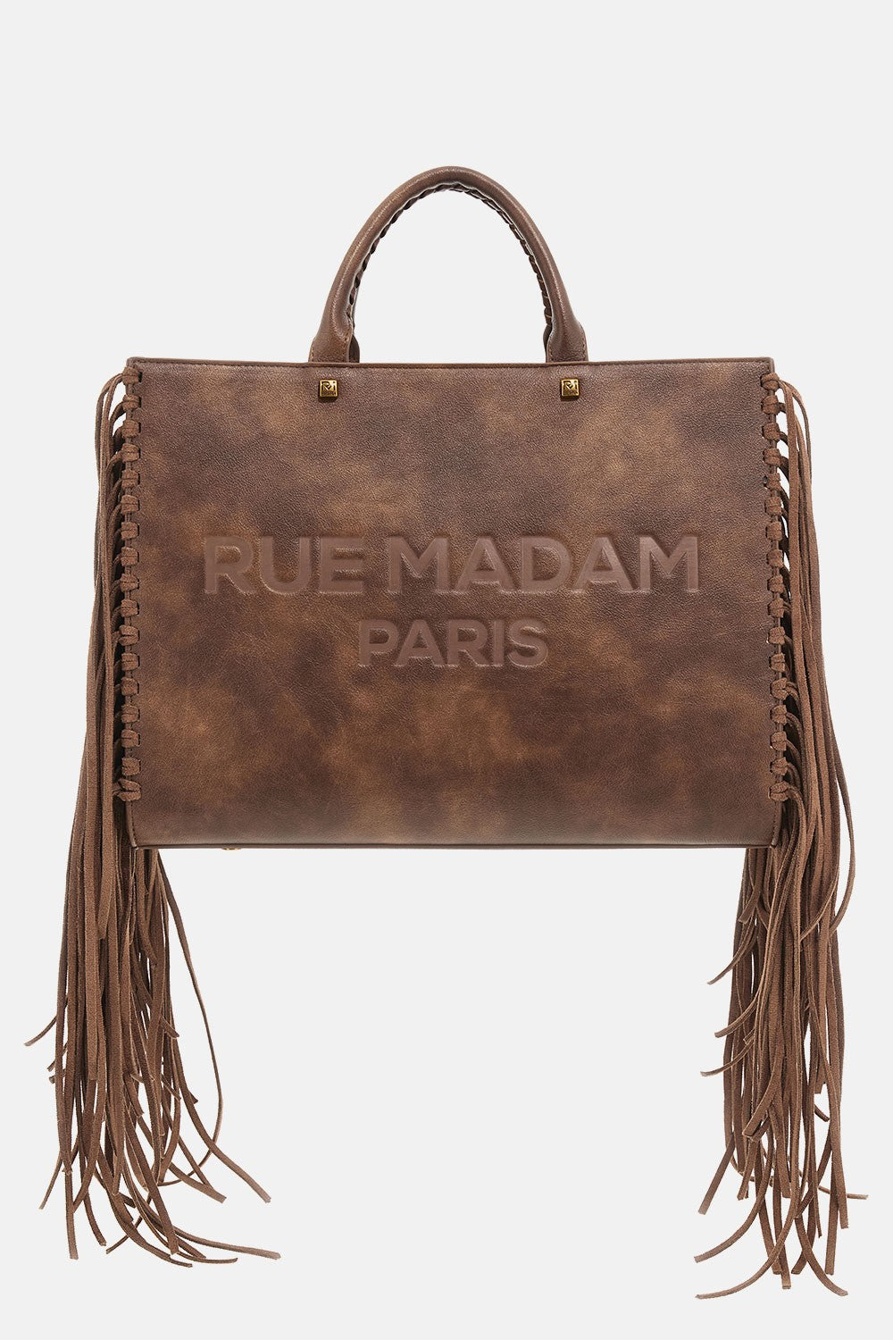 TEXAS TOTE BAG VINTAGE BROWN
