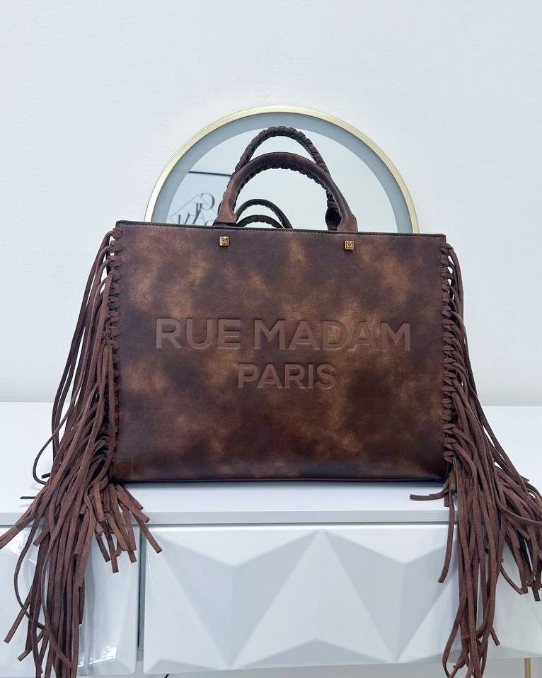 TEXAS TOTE BAG VINTAGE BROWN