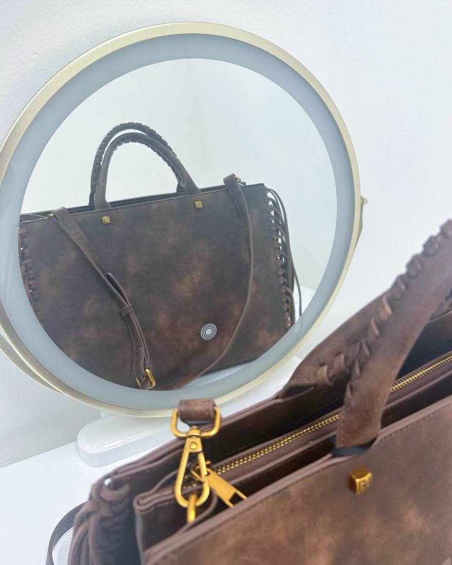 TEXAS TOTE BAG VINTAGE BROWN