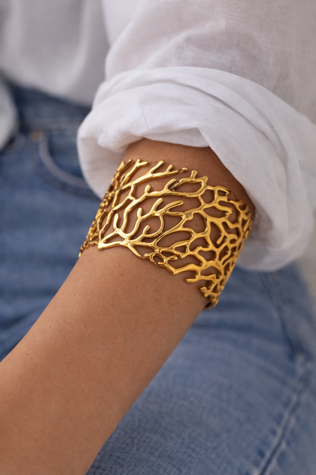 BRACCIALE CORAL GOLD