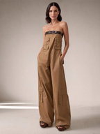 JUMPSUIT CARGO CAMMELLO