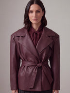 GIACCA ECOPELLE BORDEAUX