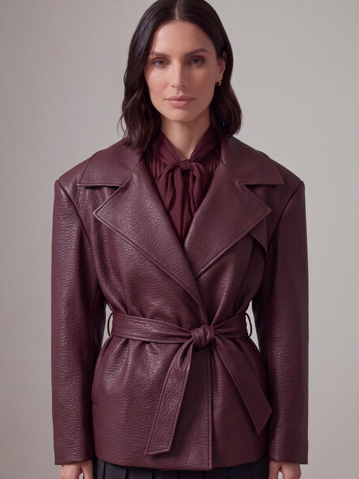 GIACCA ECOPELLE BORDEAUX