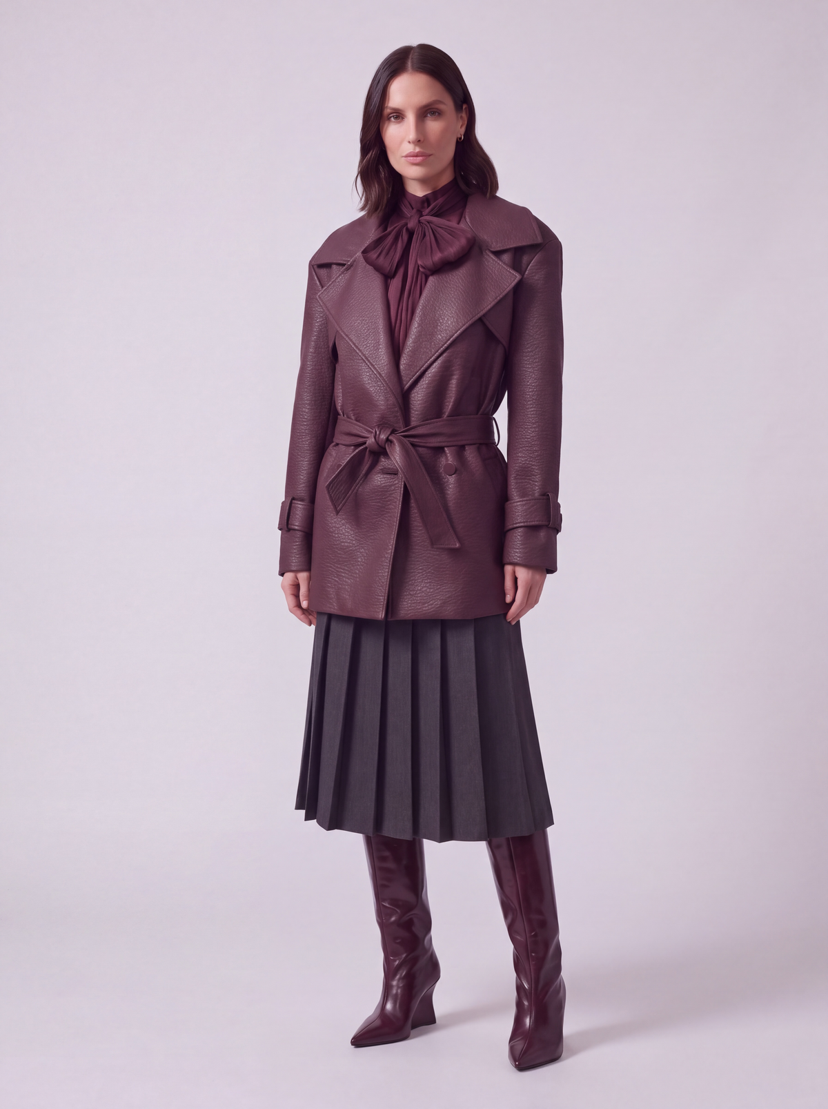 GIACCA ECOPELLE BORDEAUX