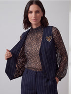 GILET GESSATO CON SPILLA
