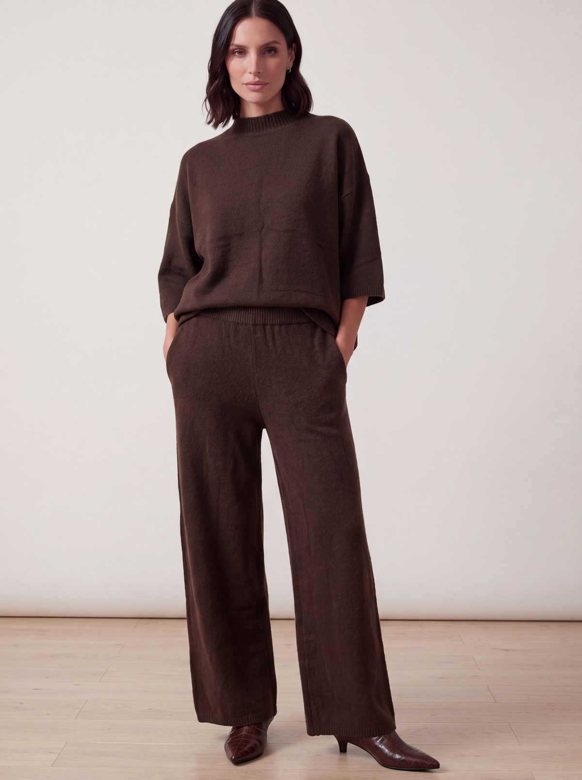PANTALONI MAGLIA MORO
