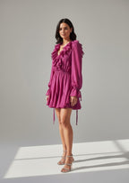 MINI DRESS CICLAMINO