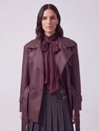 GIACCA ECOPELLE BORDEAUX