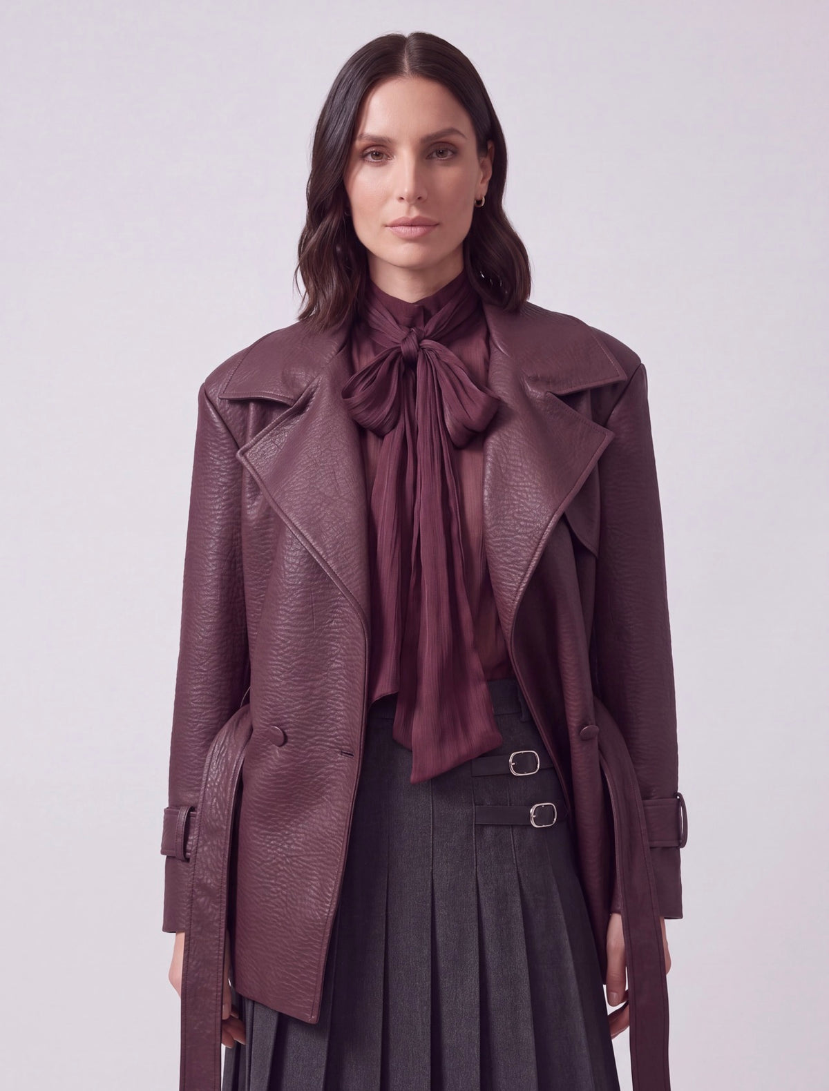 GIACCA ECOPELLE BORDEAUX