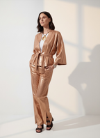 PANTALONI SPACCO DENIM BRONZO
