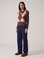 GILET MOHAIR ROMBI
