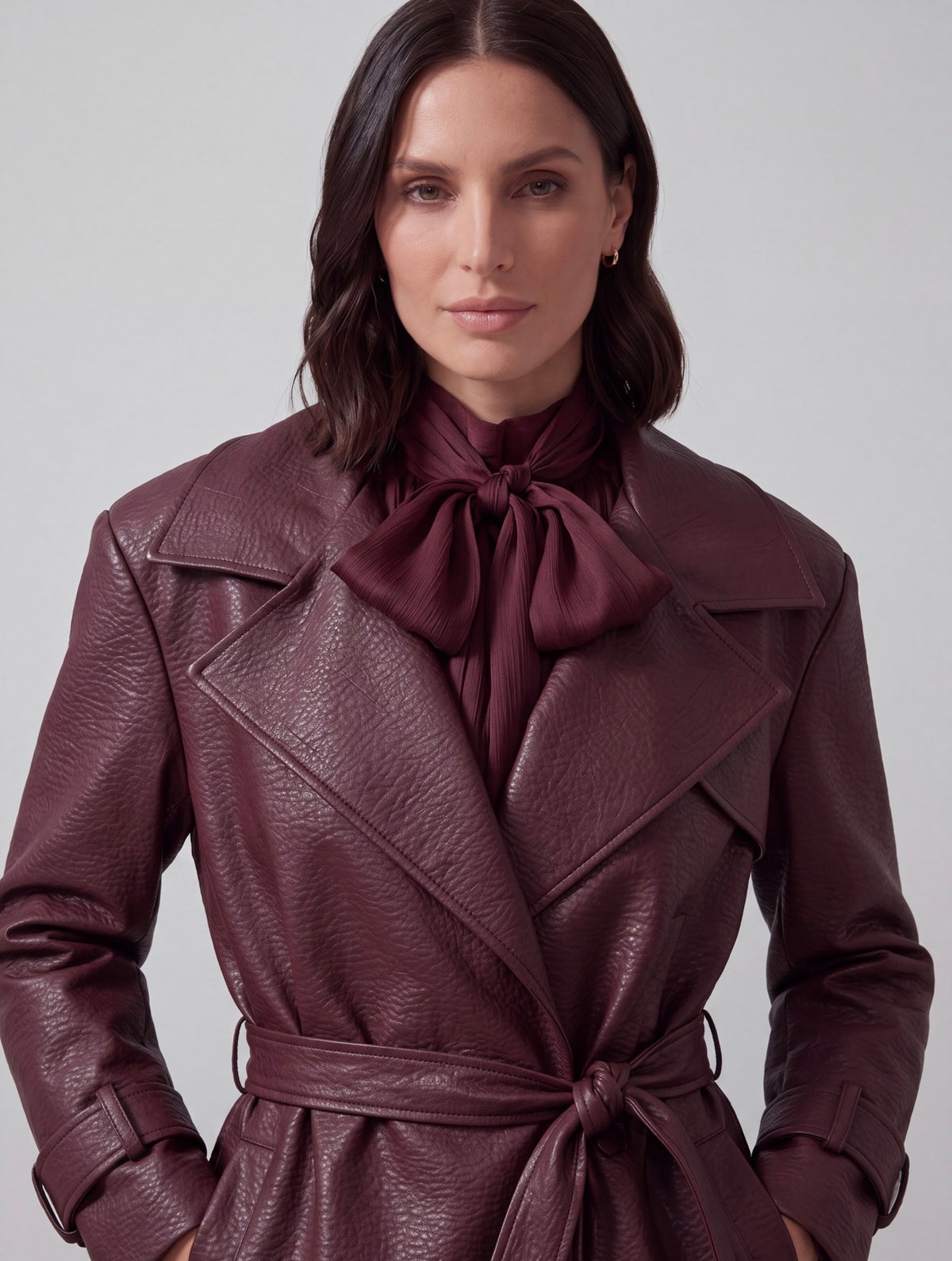 GIACCA ECOPELLE BORDEAUX