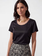 T-SHIRT SETA NERA