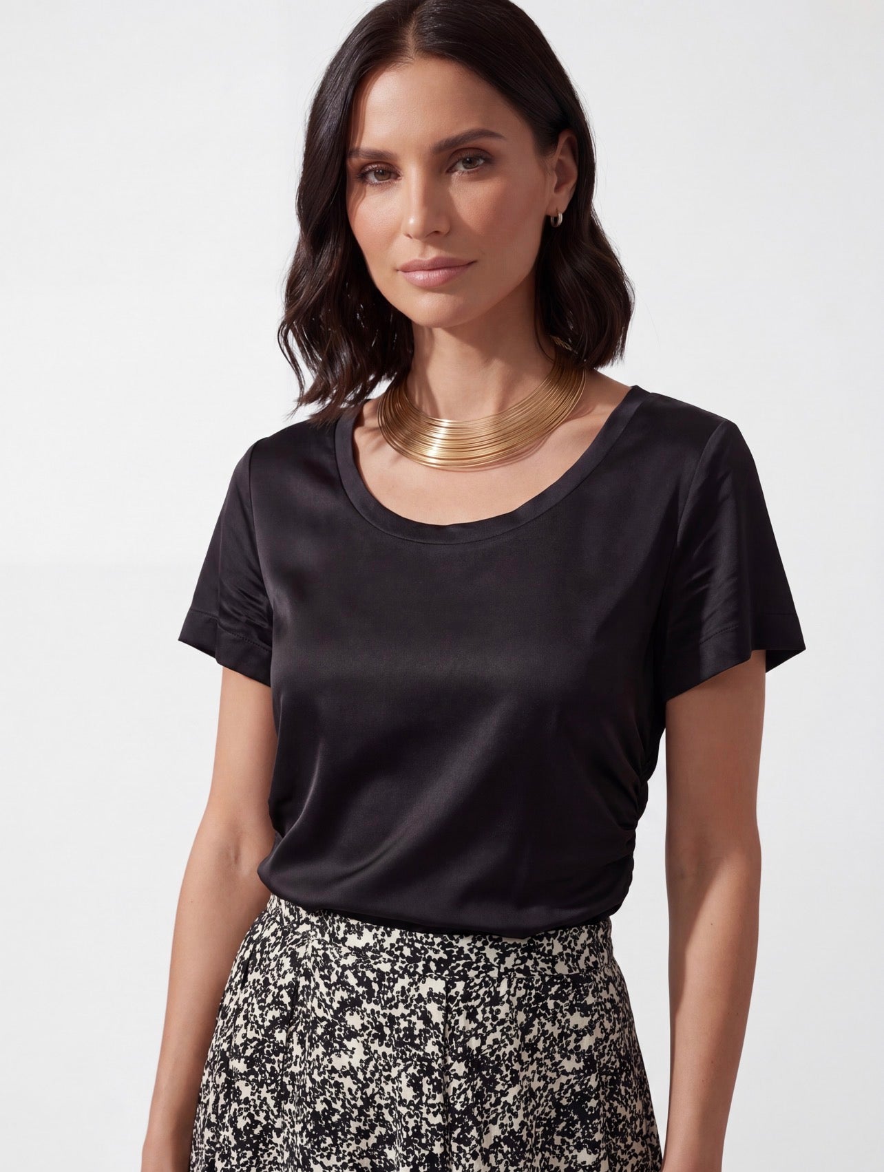 T-SHIRT SETA NERA