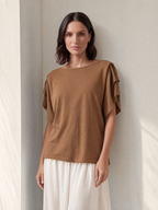T-SHIRT CARAMELLO