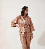 KIMONO LAMINATO BRONZO