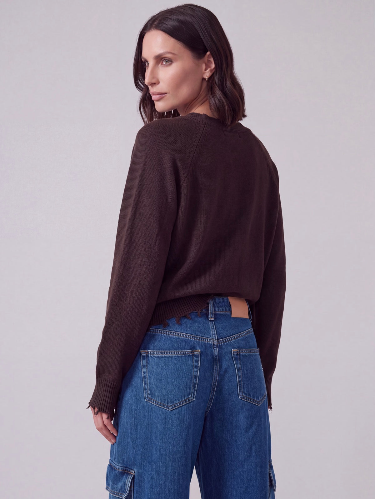 JEANS CARGO WIDE LEG BLU
