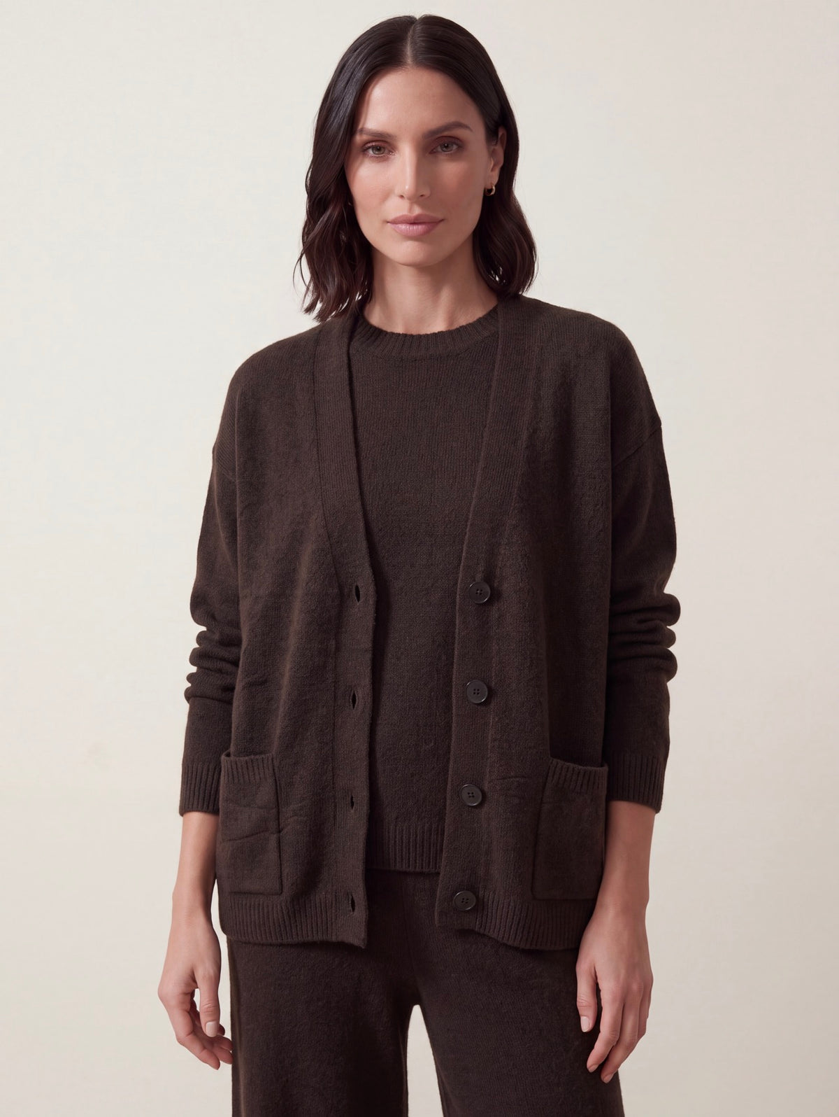 CARDIGAN MAGLIA MORO