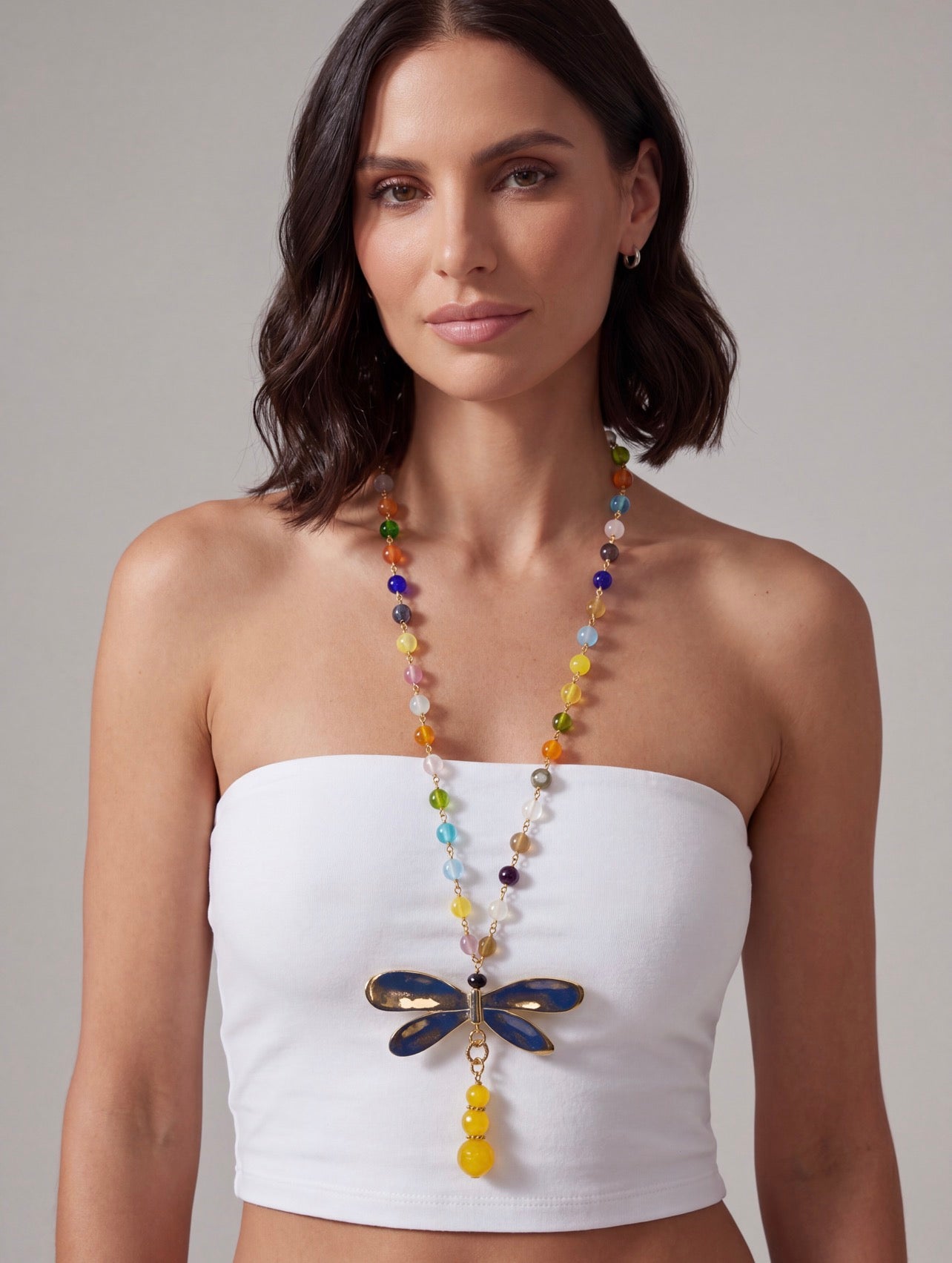 COLLANA LIBELLULA GIALLA