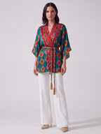 KIMONO IN SETA MULTICOLOR