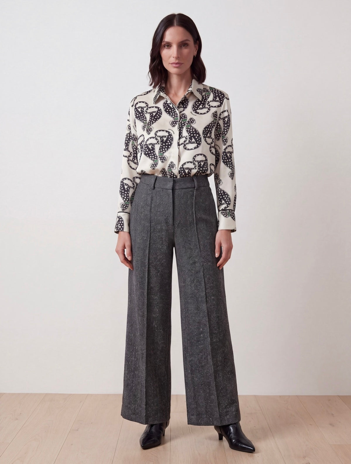 PANTALONE GRIGIO MELANGE