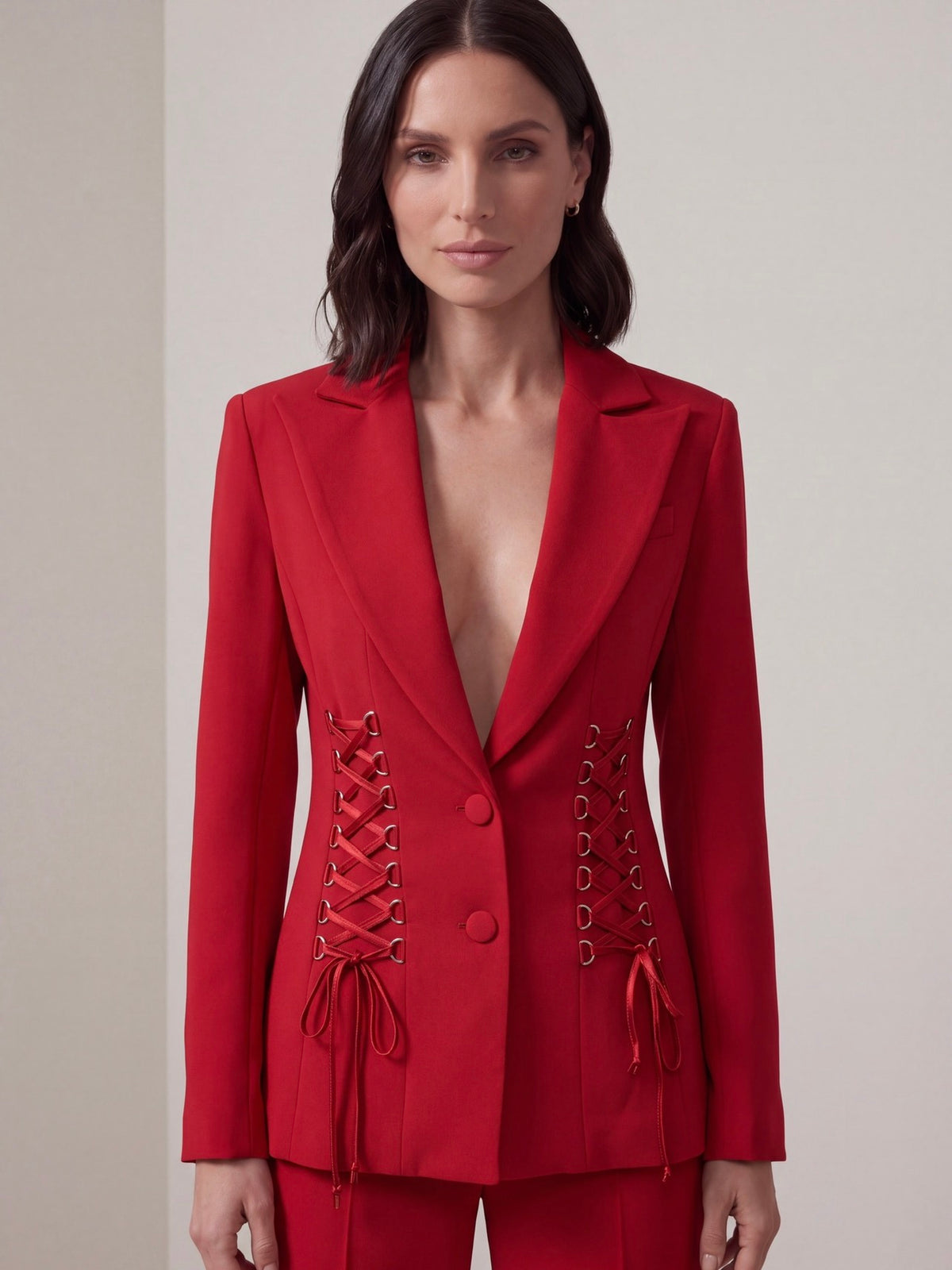 GIACCA BUSTIER ROSSA