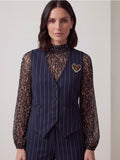 GILET GESSATO CON SPILLA